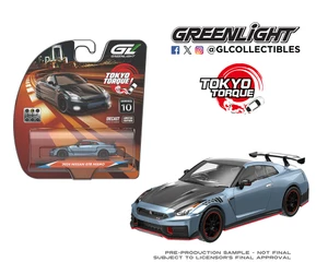 Greenlight 1:64 Tokyo Torque Series 10 - 2024 Nissan Gtr Nismo - Stealth Gray (kce) - Solid Pack - Diecast
