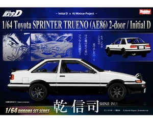 Hobby Japan 1:64 Initial D Diorama Set Series Toyota Sprinter Trueno (ae86) 2-door Initial D Shinji Inui Vs Takumi Fujiwara - Diecast