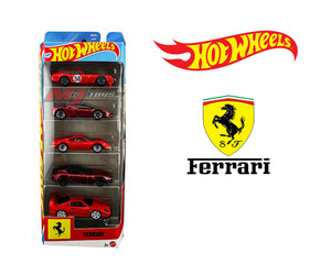 Hot Wheels 1:64 Basic 5 Pack Set 2026 Ferrari - Diecast