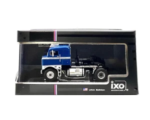 Ixo Models 1:64 1950 Kenworth Bullnose Semi Truck - Blue - Diecast