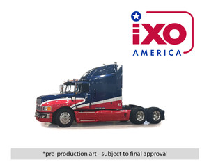 Ixo Models 1:64 1990 Ford Aeromax - Red And Blue - Diecast