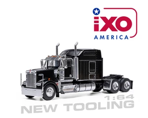 Ixo Models 1:64 1990 Kenworth W900 - Black - Diecast