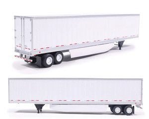 Ixo Models 1:64 Modern Trailer - White - Limited Edition - Diecast
