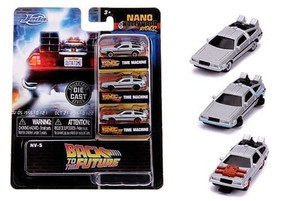 Jada 1.65 Back To Future 3 Pack - Nano - Hollywood Rides - Diecast
