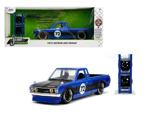 Jada 1:24 1972 Datsun 620 Pickup - Blue - Just Trucks With Rack And Wheels - Diecast