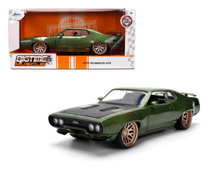 Jada 1:24 1972 Plymouth Gtx - Green Metallic - Bigtime Muscle - Diecast