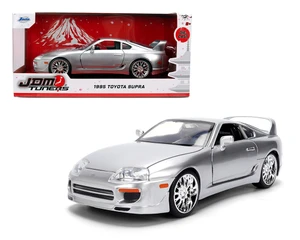 Jada 1:24 1995 Toyota Supra - Candy Silver - Jdm Tuners - Diecast