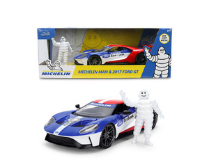 Jada 1:24 Michelin Man & 2017 Ford Gt - Red/white/blue - Hollywood Rides - Diecast