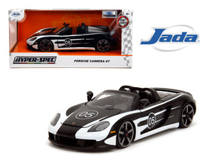 Jada 1:24 Porsche Carrera Gt - Black/white - Hyper-spec - Diecast