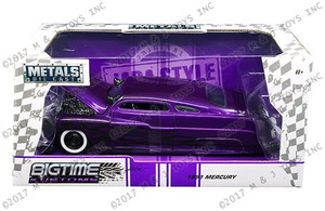 Jada 1:24 W/b - Metals - Bigtime Kustoms - 1951 Mercury With Flame Design - Diecast