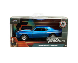 Jada 1:32 1969 Chevrolet Camaro - Blue - 25 Years Of Fast & Furious - Diecast