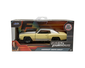 Jada 1:32 1971 Chevrolet Monte Carlo - Yellow Green- The Fast & Furious - Diecast