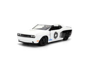 Jada 1:32 2012 Dodge Challenger Srt8 - White Storm Trooper Theme - Disney Star Wars - Hollywood Rides - Diecast