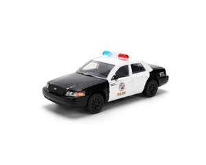 Jada 1:32 Fast & Furious Ford Crown Victoria City Of Universal Studios - Black/white - Diecast