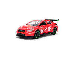 Jada 1:32 Sonic The Hedgehog Classic 2016 Subaru Wrx Sti Knuckles Theme - Red - Hollywood Rides - Diecast