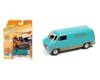Johnny Lightning 1:64 1976 Dodge Tradesman Van - Classic Gold - Diecast