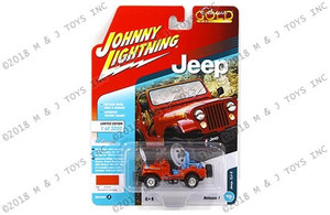 Johnny Lightning 1:64 Classic Gold 2018 - Release 1 Version A - Jeep Cj-5 (mandarin Orange) - Diecast