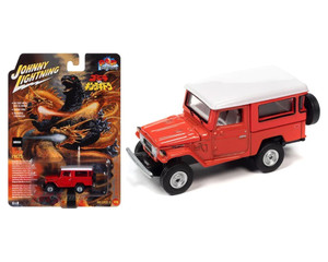 Johnny Lightning 1:64 Godzilla 1980 Toyota Land Cruiser - Red - Pop Culture 2023 Release 2 - Diecast