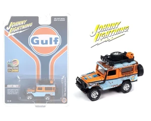 Johnny Lightning 1:64 Indonesia Ems Exclusive 1980 Toyota Land Cruiser Gulf Rusty Version Limited 2,496 Pieces - Diecast