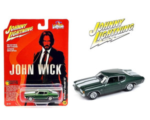 Johnny Lightning 1:64 John Wick 1970 Chevrolet Chevelle Ss - Green - Diecast