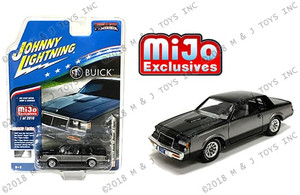 Johnny Lightning 1:64 Mijo Exclusives - 1987 Buick Regal T-type (black/grey) - Diecast