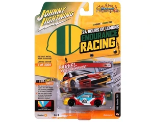 Johnny Lightning 1:64 Street Freaks 2023 Release 2 Version A - 1991 Honda Crx - Orange - Diecast