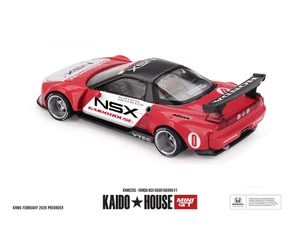 Kaido House X Mini Gt 1:64 Honda Nsx Kaido Racing V1 - Red/white - Diecast