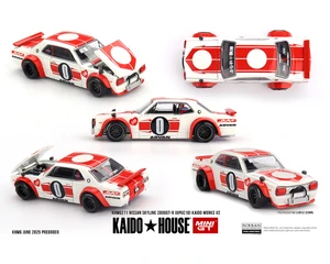 Kaido House X Mini Gt 1:64 Nissan Skyline 2000gt-r (kpgc10) Kaido Works V2 - White - Diecast