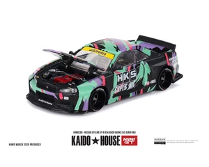Kaido House X Mini Gt 1:64 Nissan Skyline Gt-r R34 Kaido Works (v2 Aero) Hks - Limited Edition - Diecast