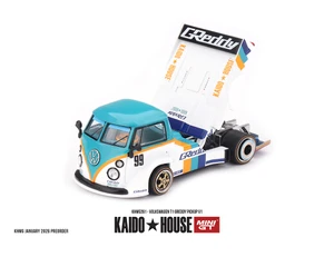 Kaido House X Mini Gt 1:64 Volkswagen T1 Greddy Pickup V1 - Diecast