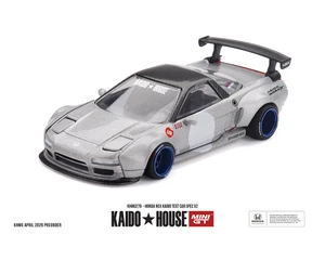 Kaido House X Mini Gt Honda Nsx Kaido Test Car Spec V2 - Silver W/ Carbon - Diecast
