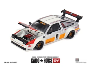 Kaido House X Mini Gt Toyota Ae86 Sprinter Trueno Kaido Racing Dev V1 - White - Diecast