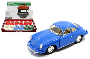 Kinsmart 1:32 Porsche 356b Carrera 2 - 4 Colors - Display Tray Box Of 12 - Diecast