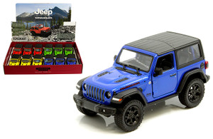 Kinsmart 1:34 2018 Jeep Wrangler Rubicon 4x4 5" - Display Tray Box Set Of 12 - Diecast