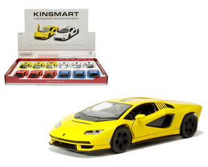 Kinsmart 1:38 Lamborghini Countach Lpi 800-4 - Display Tray Set Of 12 - Diecast