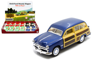 Kinsmart 1:40 1949 Ford Woody Wagon - Display Tray Set Of 12 - Diecast