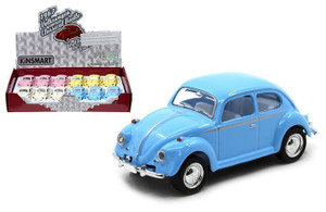 Kinsmart 1:64 1967 Volkswagen Classical Beetle 2 In - Display Tray Set Of 12 - Diecast