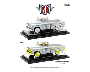 M2 Machines 1:24 1958 Chevrolet Apache Cameo - Light Blue With Mooneyes Livery - Diecast