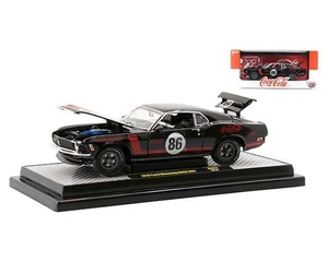 M2 Machines 1:24 1970 Ford Mustang Boss 302 - Coca-cola - Diecast