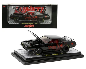 M2 Machines 1:24 1971 Plymouth Cuda Voodoo - Black- Release 111 - - Diecast
