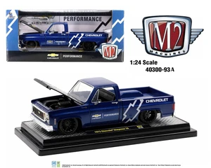 M2 Machines 1:24 1973 Chevrolet Cheyenne 10 (c10) Chevrolet Performance (blue) Limited Edition - Diecast