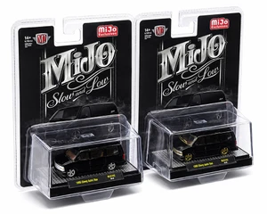 M2 Machines 1:64 1995 Chevrolet Astro Van Custom Slow & Low - Black - Mijo Exclusives - Diecast