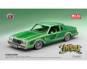 M2 Machines 1:64 Diorama Series 1987 Buick Regal Lowriders With 2 Female Figures - Mijo Exclusives - Diecast