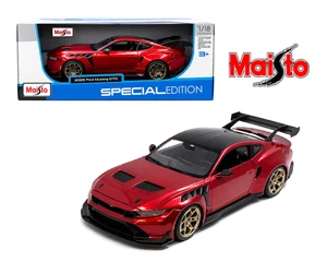 Maisto 1:18 2025 Ford Mustang Gtd - Metallic Red - Special Edition - Diecast