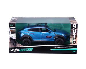 Maisto 1:24 Lamborghini Urus - Blue - Off-road Design - Diecast