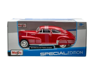 Maisto 1:25 1948 Chevrolet Fleetline Aerosedan - Red - Special Edition - Diecast