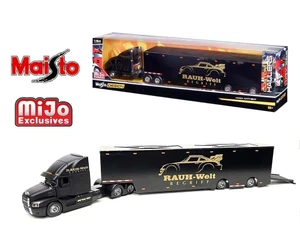 Maisto 1:64 Mack Anthem Enclosed Transporter Rwb -design Custom Hauler - Mijo Exclusives - Diecast