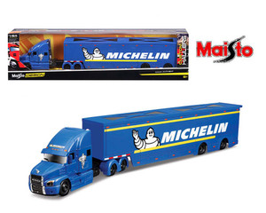 Maisto 1:64 Mack Anthem Michelin - Blue - Custom Haulers Design - Diecast