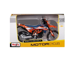 Maisto Motorcycles 1:12 2023 Ktm 690 Smc R - Orange/blue - Diecast