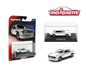 Majorette 1:64 Collector Series Wave 2 2025 - 1975 Bmw 3.0 Csl - White Solid Pack - Diecast
